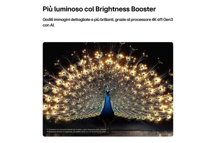 Caratteristica Brightness Booster TV OLED55C65LA 2026
